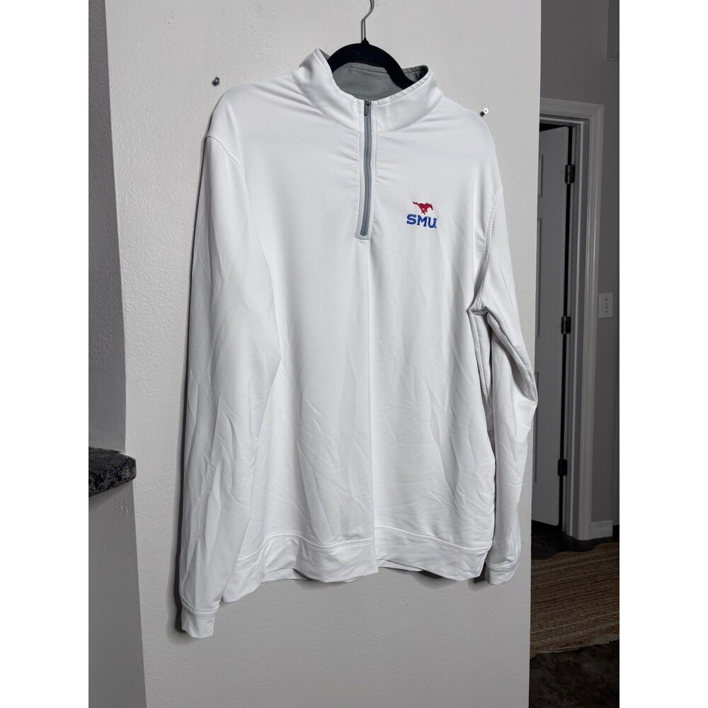 Peter Millar SMU Men's Performance Quarter Zip Pullover Southern Methodist XL
